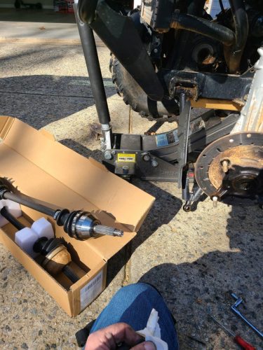 Polaris Ranger front axle replacement