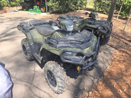Pair of Polaris Sportsman 400 4-wheeler ATVs